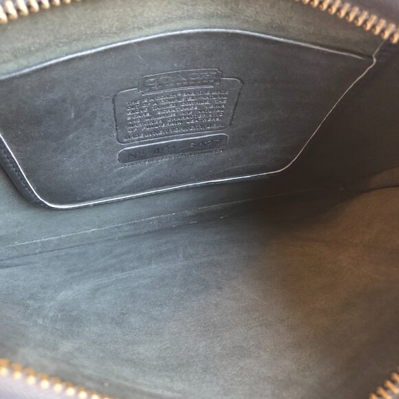 EUC NYC Vintage Coach Slim Clutch Large (#9555) in Black - Picture 6 of 10